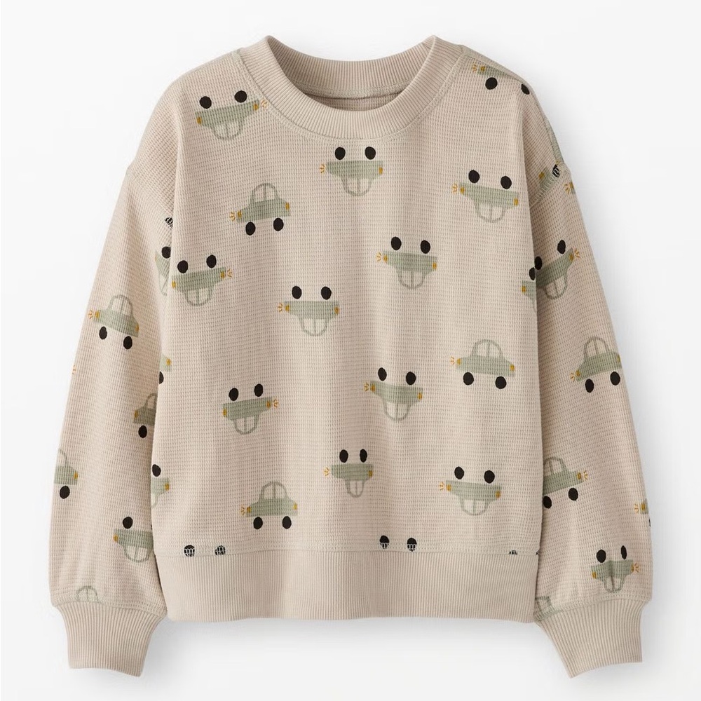 Hanna Andersson Cream UFO Print Sweatshirt